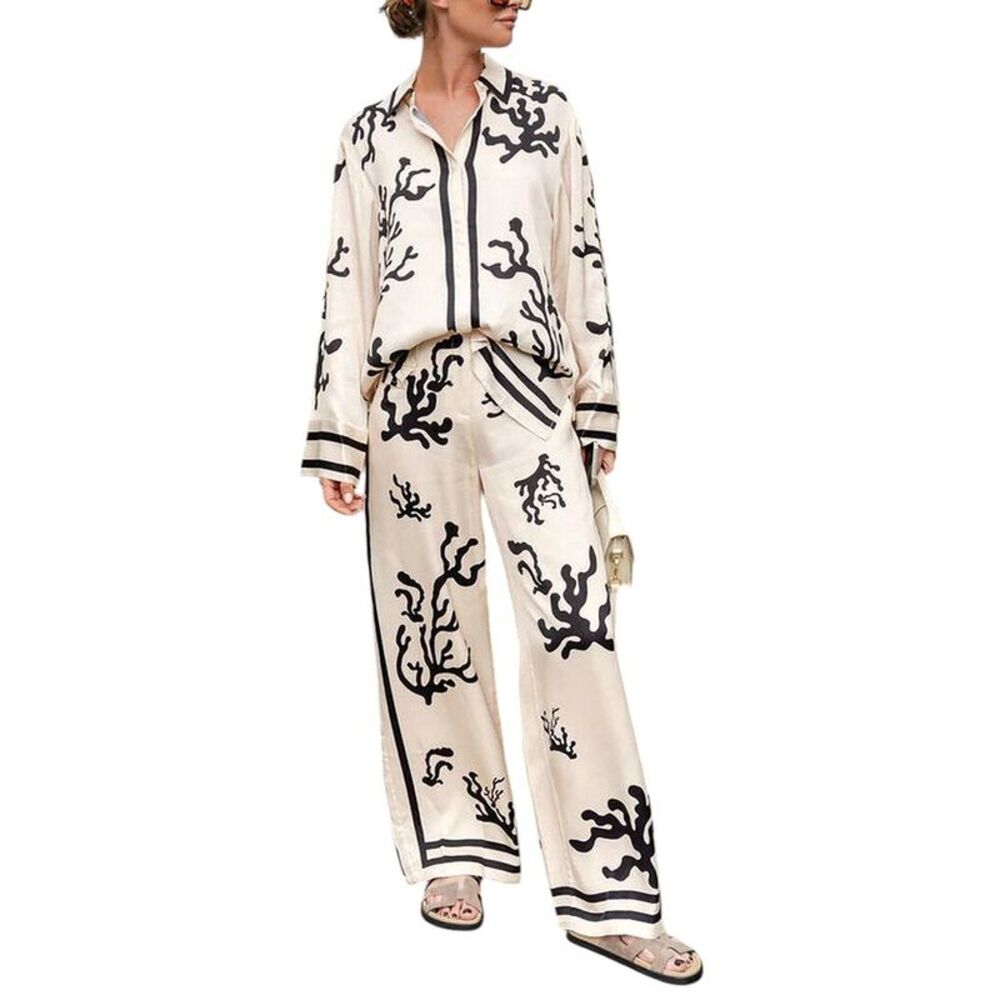 Charlotte Green Womens  2Pc Shirt & Pant Set